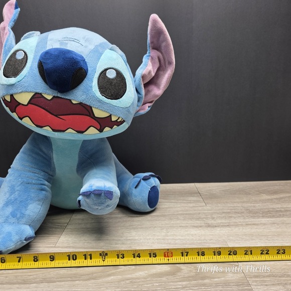 Disney 20" Lilo & Stitch  Plush - Bending Ears - Stitch With Hand Out By Gemmy - Picture 13 of 16